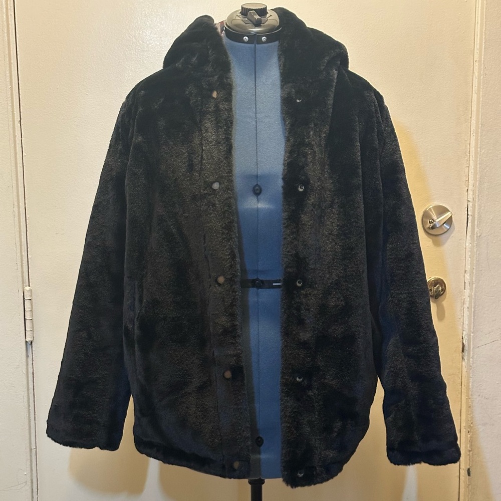 PENDLETON Reversible Super Soft Faux Fur Coat, winter, festival, burning man